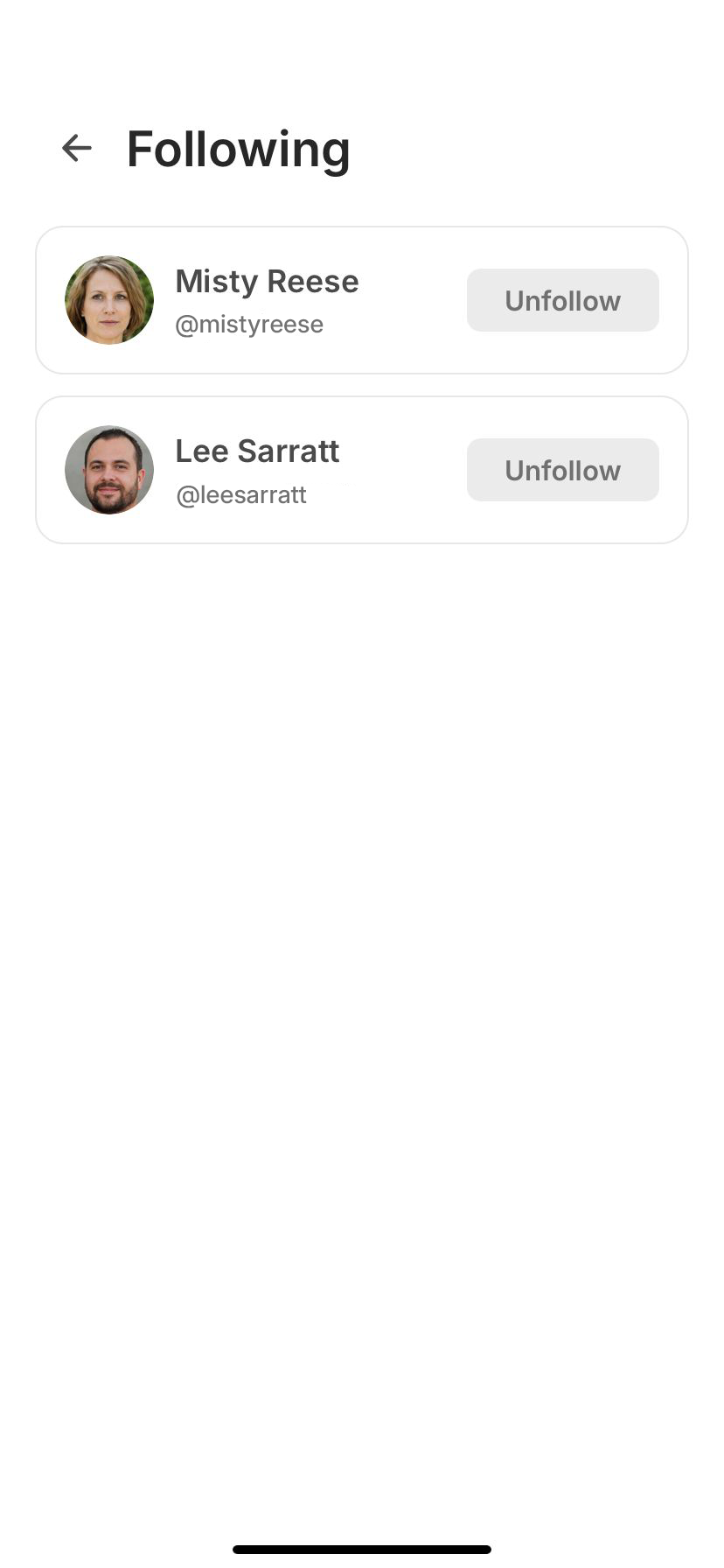 Following